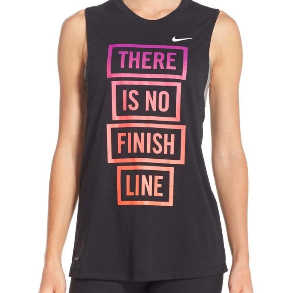Nike women’s Black Dri-fit muscle tee